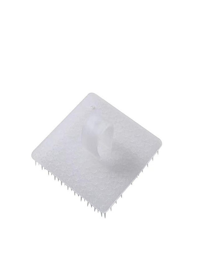 Divinext Silicone Fruit and Vegetable Cleaning Brush with Handle Flexible Kitchen Cleaning Tools,(10 * 10cm, White) - Image 1